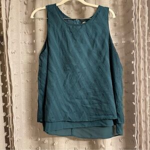 Bobeau Deep Teal Sleeveless Tank Top